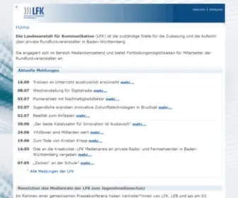 LFK.de(Die Medienanstalt für Baden) Screenshot