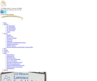 Lfmo.com(Lawrence Family Medicine & Obstetrics) Screenshot