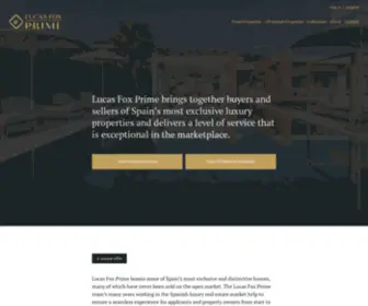 LFprime.com(Prime properties for sale in Spain) Screenshot