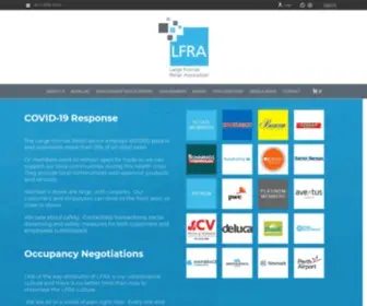 Lfra.com.au(The large format retail association) Screenshot