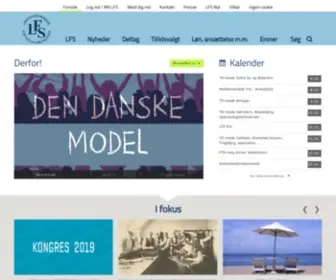 LFS.dk(Landsforeningen for socialpædagoger) Screenshot
