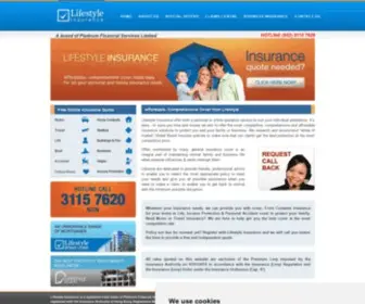 Lfsinsurance.com(Lifestyle Insurance Hong Kong) Screenshot