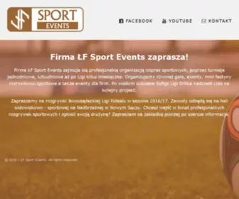 LFsportevents.pl(ŁF Sport Events) Screenshot