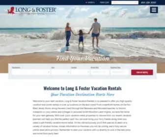 Lfvacations.com(Long & Foster Vacation Rentals) Screenshot