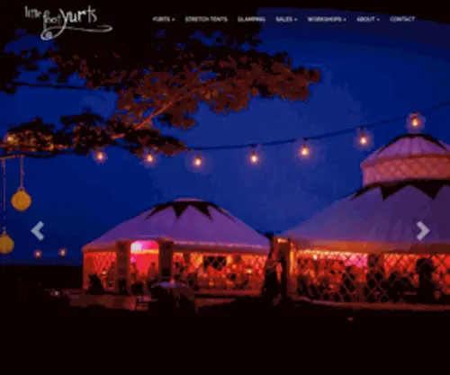 LFY.ca(Nova Scotia's Premier Yurt & Stretch Tent Rentals for Weddings & Special Events) Screenshot