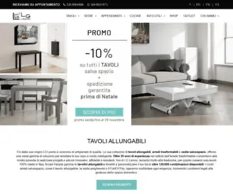 LG-Lesmo.it(Tavoli allungabili vicino a Milano 100% Made in Italy) Screenshot