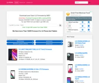 LG-Roms.com(Download official KDZ LG Firmware Update by IMEI (ROM)) Screenshot
