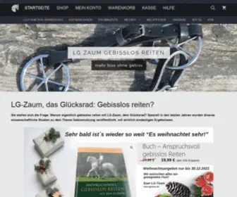 LG-Zaum.com(LG Zaum Gebisslos Reiten) Screenshot