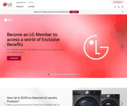 LG.com.au(LG) Screenshot