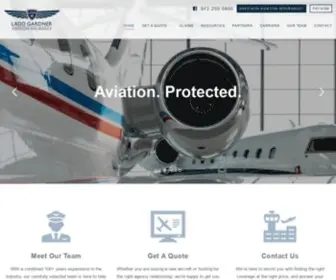 Lgainsurance.com(Ladd Gardner Aviation Insurance) Screenshot