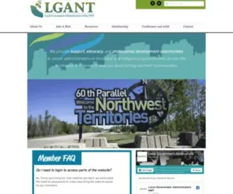 Lgant.com(LGANT Local Government Administrators of the NWT) Screenshot