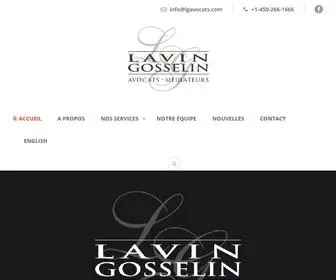 Lgavocats.com(Lavin Gosselin Avocats Inc) Screenshot