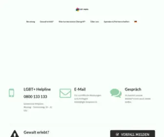 LGBT-Helpline.ch(LGBT Helpline) Screenshot