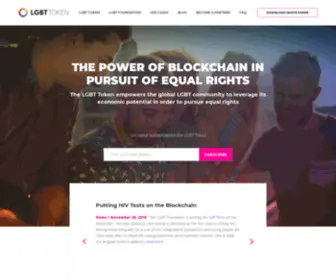 LGBT-Token.org(The LGBT Token empowers the global LGBT community to leverage its economic potential in order to pursue equal rights) Screenshot