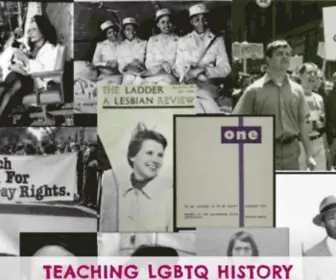 LGBTqhistory.org(Teaching LGBTQ History) Screenshot