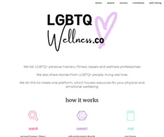 LGBTqwellness.co(LGBTQ Personal Trainers) Screenshot