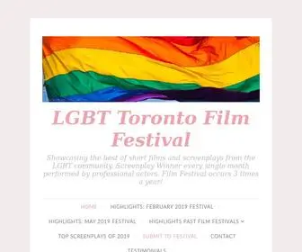 LGBttorontofilmfestival.com(Showcasing the best of short films and screenplays from the LGBT community) Screenshot