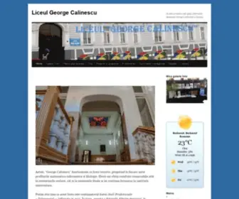 Lgcalinescu.ro(Liceul George Calinescu) Screenshot