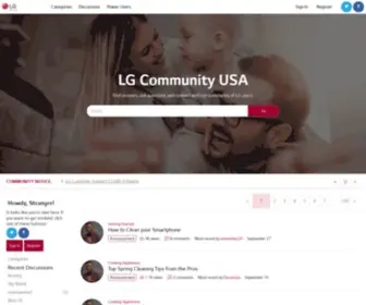 Lgcommunity.us.com(Ask the Community LG USA) Screenshot
