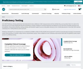 LGCPT.com(Proficiency Testing Programmes and PT Schemes) Screenshot