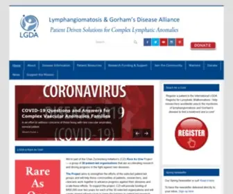 Lgdalliance.org(Lymphangiomatosis & Gorham's Disease Alliance) Screenshot