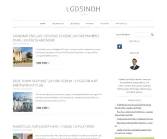 LGdsindh.com.pk(News Blog) Screenshot