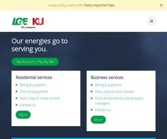 Lge-KU.com(LG&E and KU) Screenshot