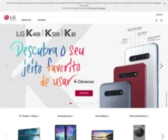 Lge.com.br(Celulares, Informática, Eletrodomésticos, TV e Áudio da LG) Screenshot