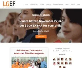 Lgef.org(Los Gatos Education Foundation) Screenshot