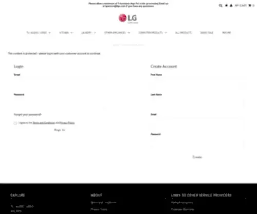 LgeStore.ca(Domain misconfigured) Screenshot