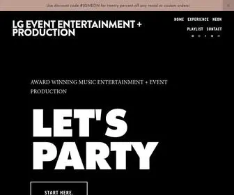 Lgeventpro.com(LG Event Entertainment) Screenshot