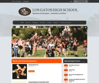 LGHS.net(Los Gatos High School) Screenshot