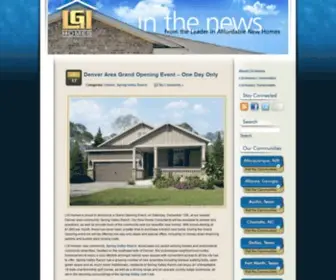 Lgihomesblog.com(LGI Homes) Screenshot