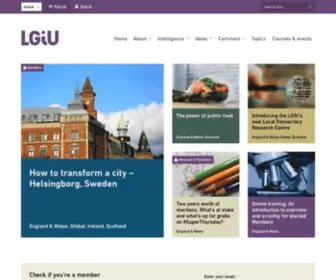 Lgiu.org.uk(The Local Government Information Unit. Supporting local government) Screenshot