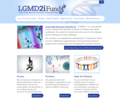 LGMD2Ifund.org(Lgmd2i research fund) Screenshot