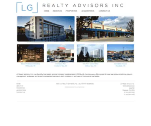 Lgrealtyadvisors.com(LG Realty Advisors) Screenshot