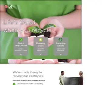 Lgrecyclingprogram.com(LG Recycling Program) Screenshot