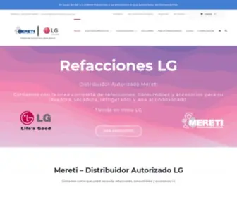 Lgrefacciones.com.mx(REFACCIONES LG EN MEXICO DF) Screenshot