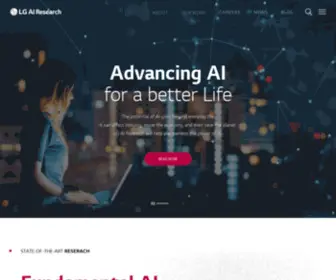 Lgresearch.ai(LG AI Research) Screenshot