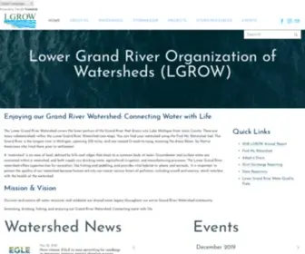 Lgrow.org(Lower Grand River Organization of Watersheds) Screenshot