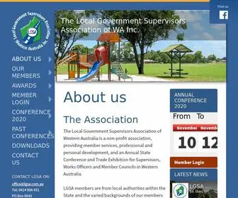 Lgsa.com.au(The Local Government Supervisors Association of Western Australia) Screenshot