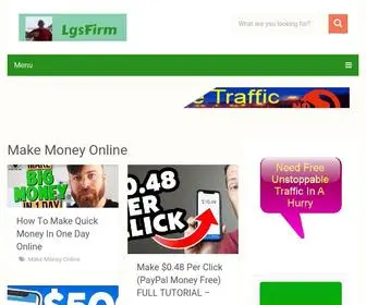 LGsfirm.com(Tips and Tricks To Making an Online Income) Screenshot