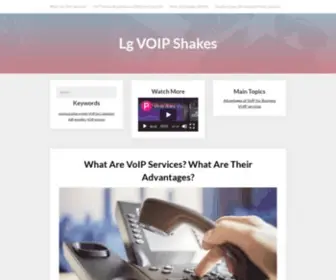 LGshakes.org(Connect your business team with Voip technology) Screenshot