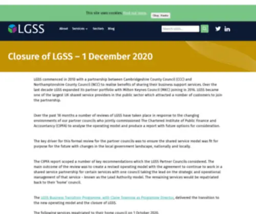 LGSS.co.uk(LGSS) Screenshot