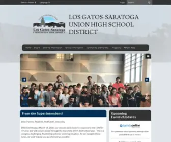 Lgsuhsd.org(Los Gatos) Screenshot
