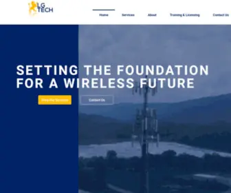 Lgtech.us(Cell Tower Wireless Network Site Development) Screenshot