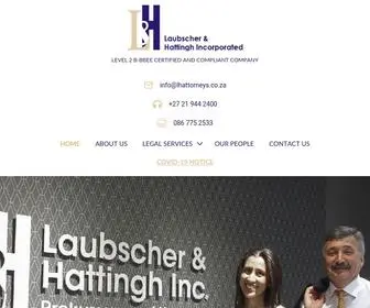 Lhattorneys.co.za(Laubscher and Hattingh Attorneys) Screenshot