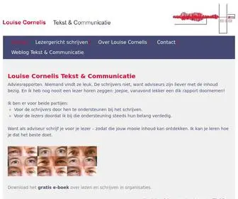 Lhcornelis.nl(Tekst & Communicatie) Screenshot