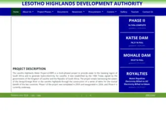 Lhda.org.ls(Home) Screenshot