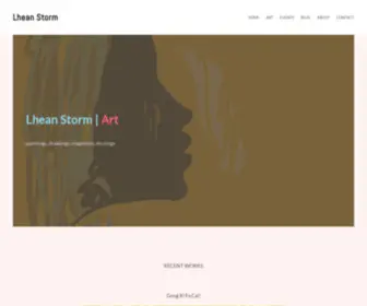 Lheanstorm.com(Visual Artist) Screenshot